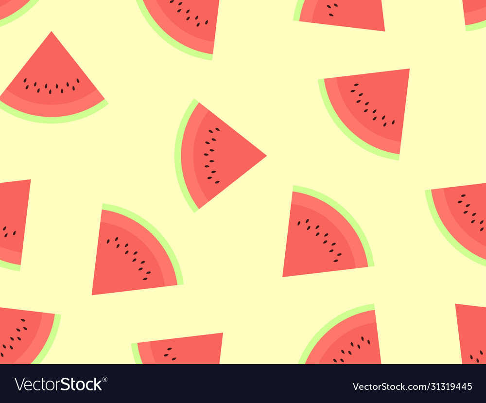 Watermelon seamless pattern triangular slices