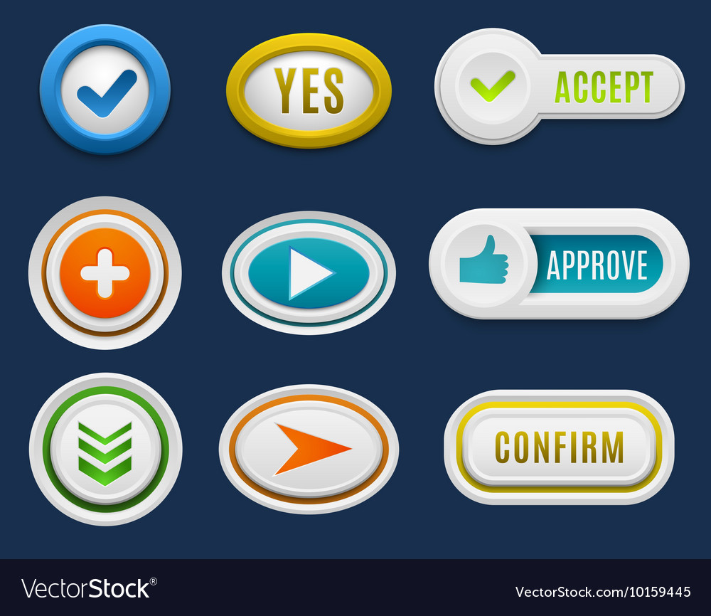 Web buttons set