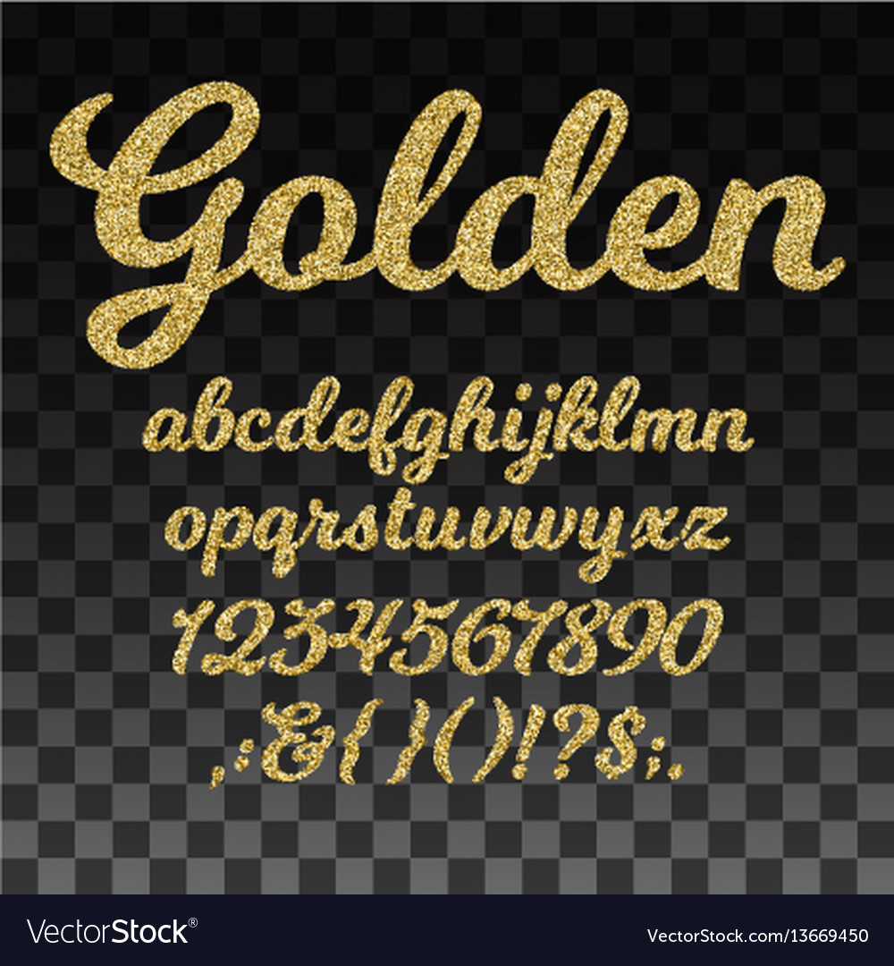 Gold glitter letters Vectors & Illustrations for Free Download