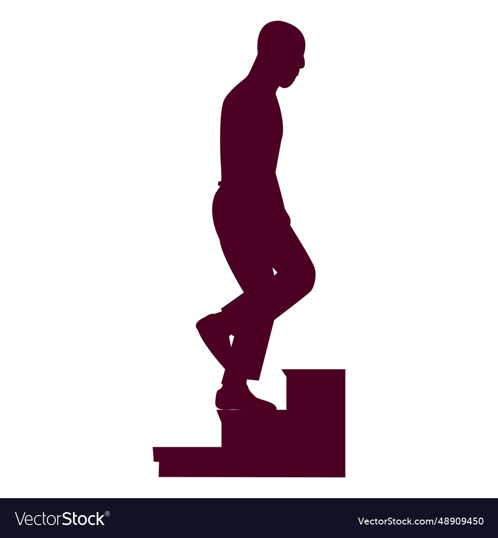 Man climbing stairs sequence 7