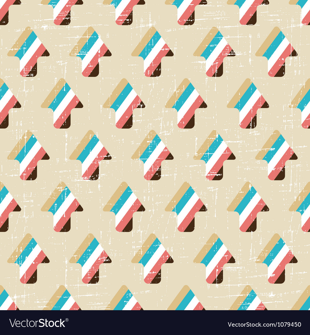 Scratched Arrow Seamless Pattern