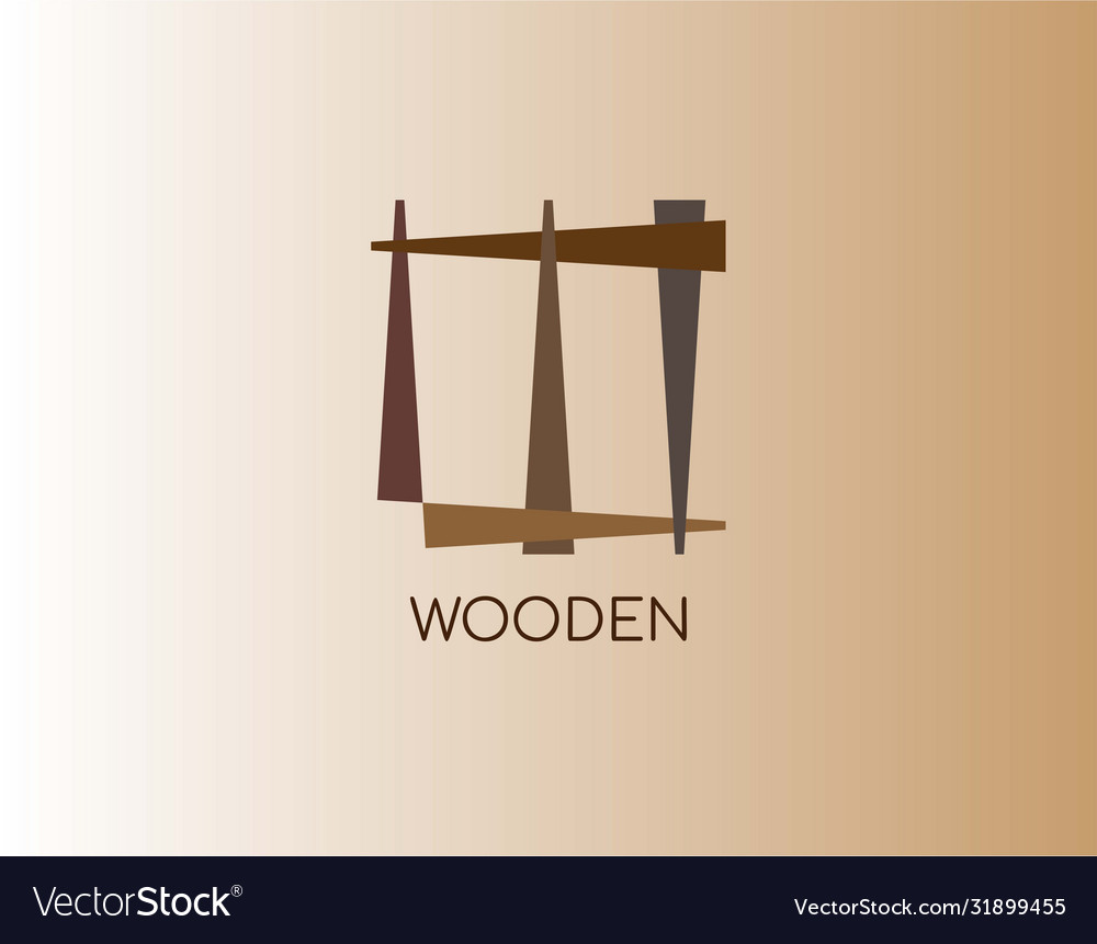 Abstract furniture logo with modern concept