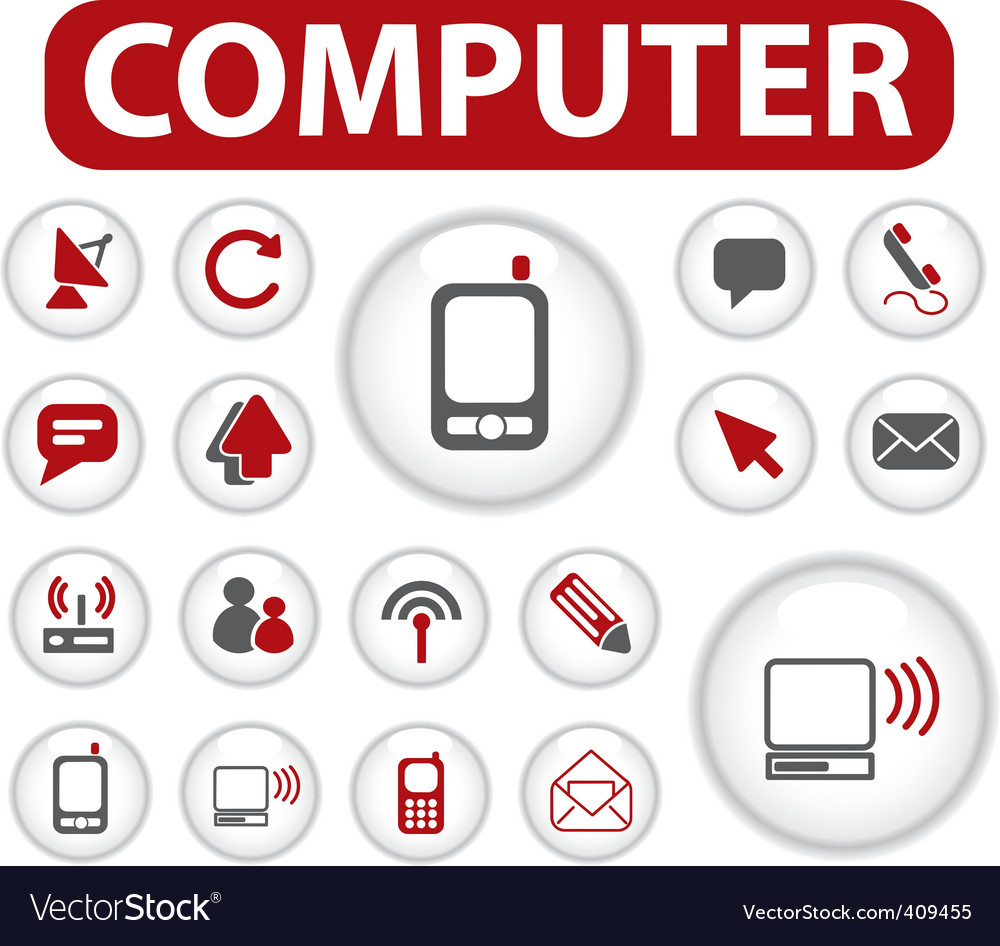Computer media buttons