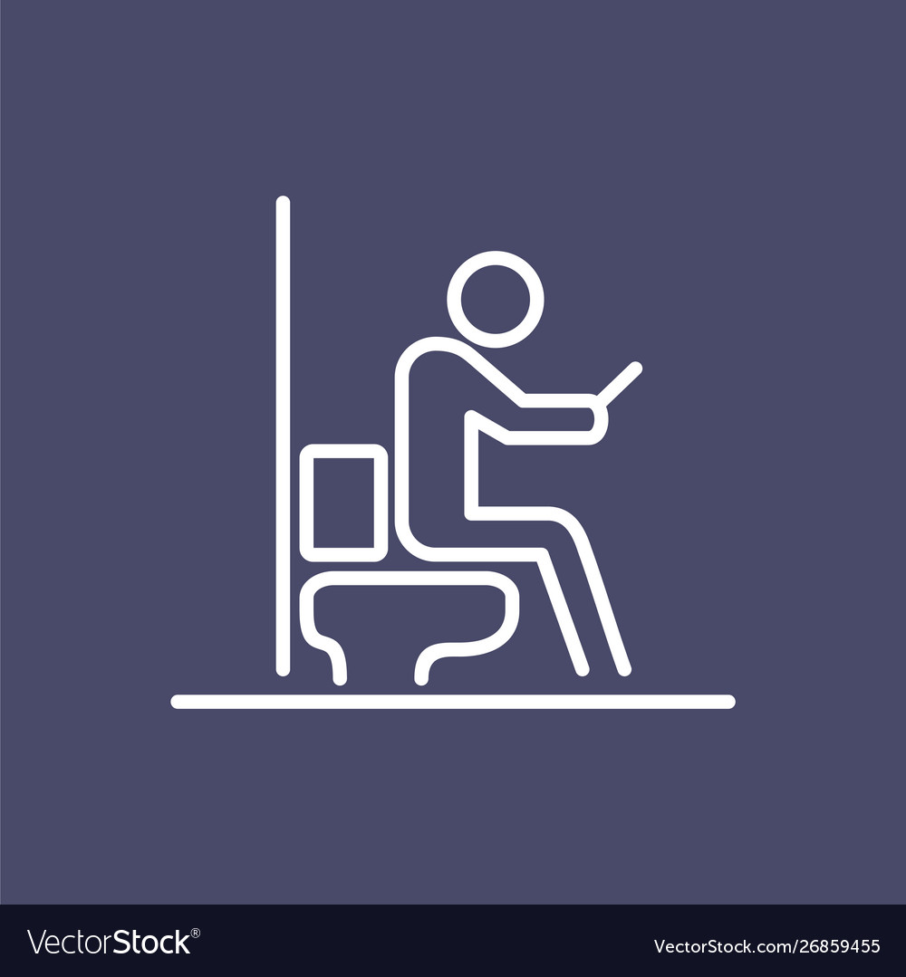 Man using smartphone at wc icon ui people simple Vector Image Man using smartphone at wc icon ui people simple