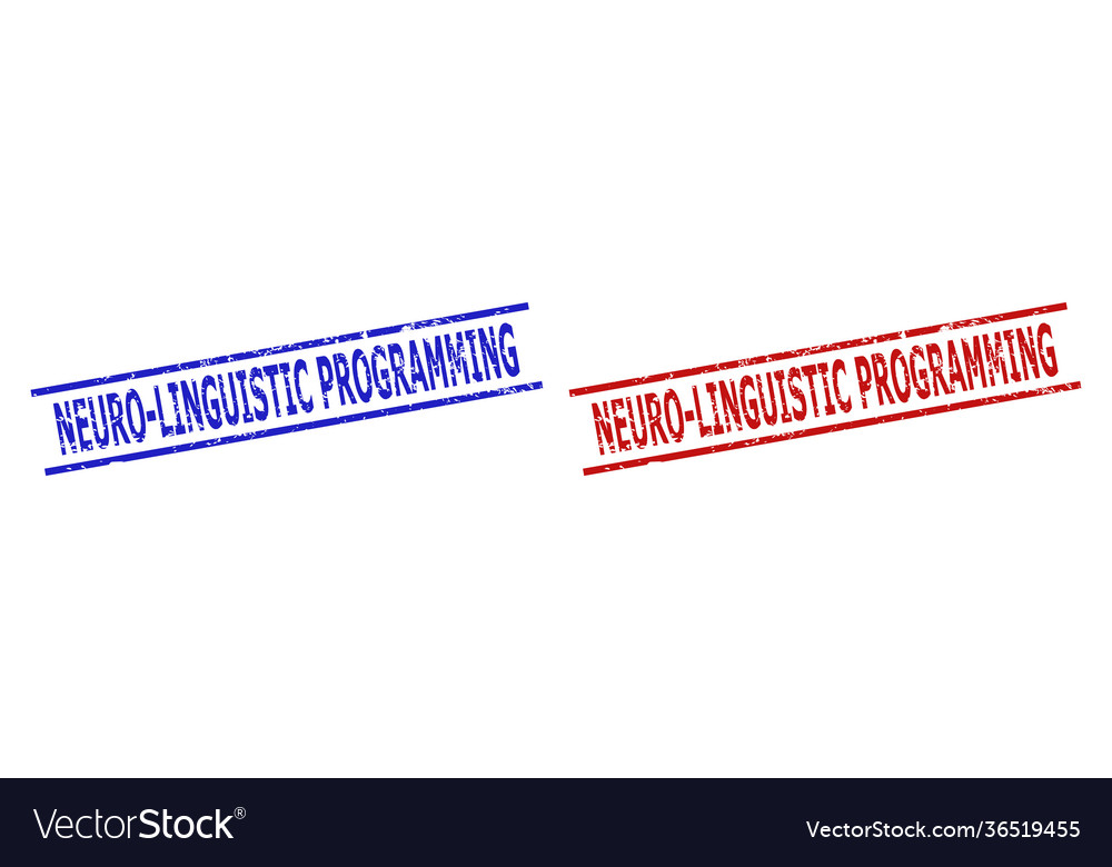 Neuro-linguistic programming seals with grunged