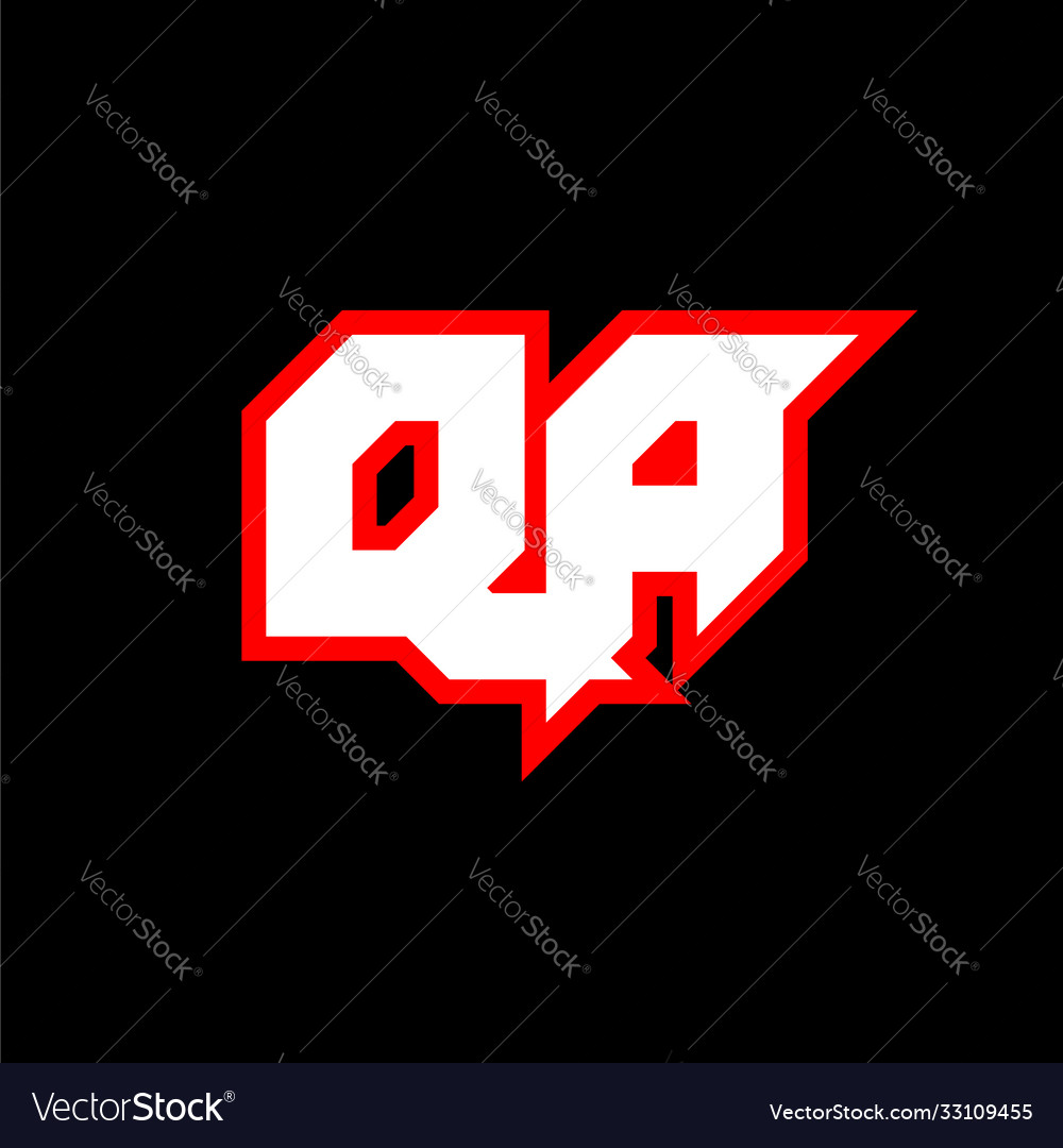 Qa logo design initial letter
