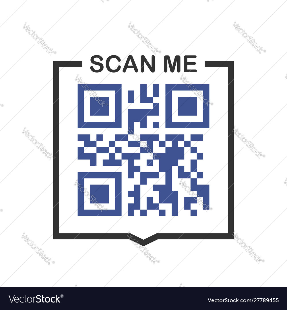 QR Code Scan Me Smartphone Icon