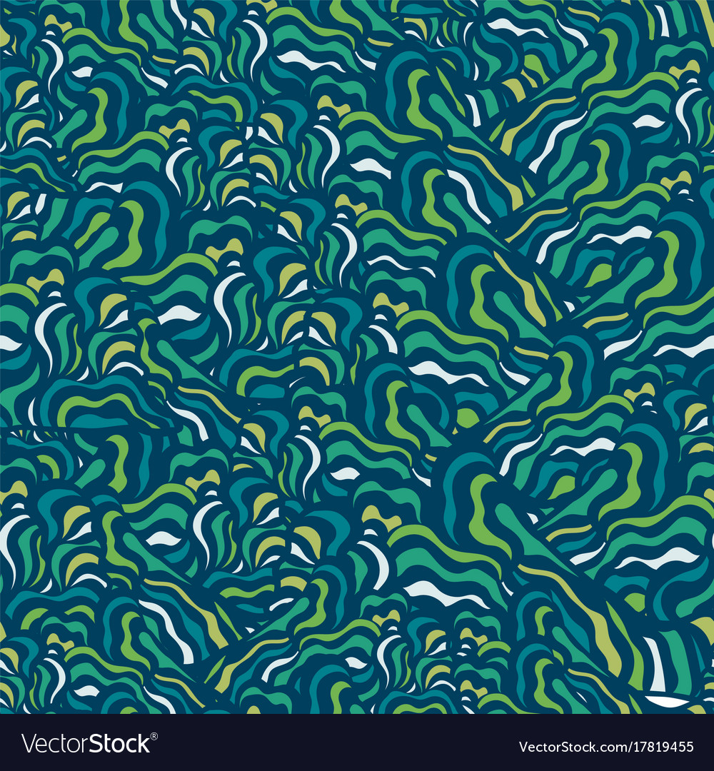 Seamless abstract hand-drawn pattern design