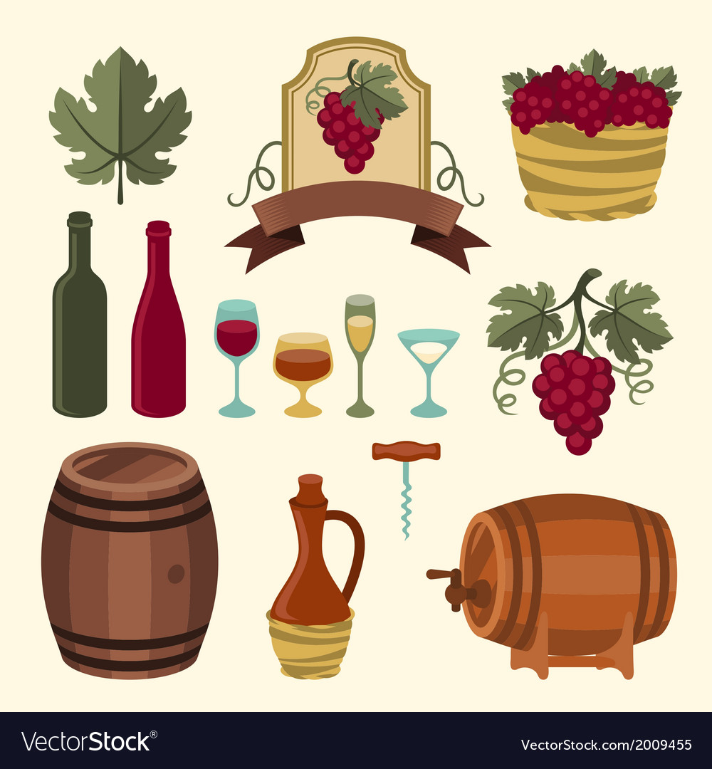 Wine Icons and Elements Collection