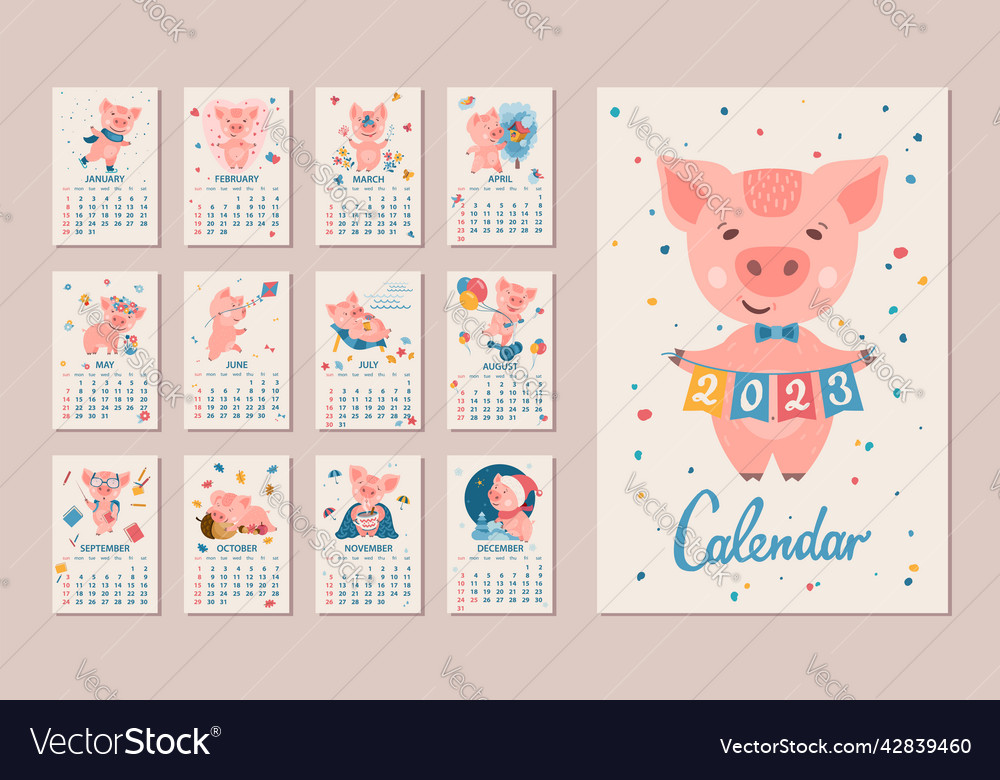 2023 year of the rabbit 19 calendar