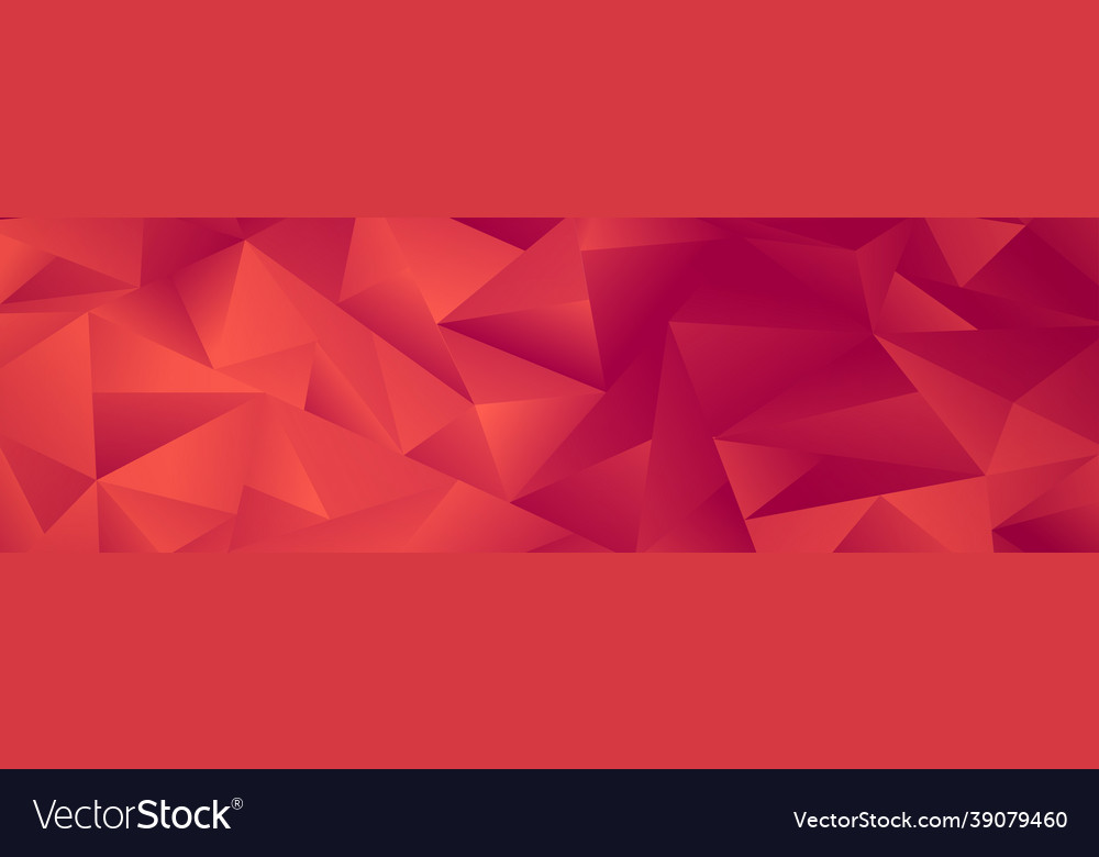 Abstract red gradient triangles of different