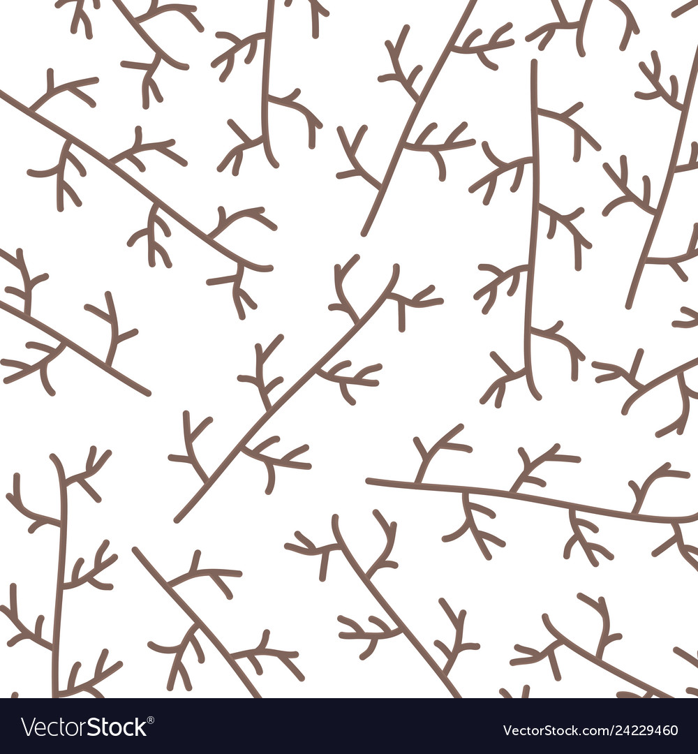 Branch with leafs pattern