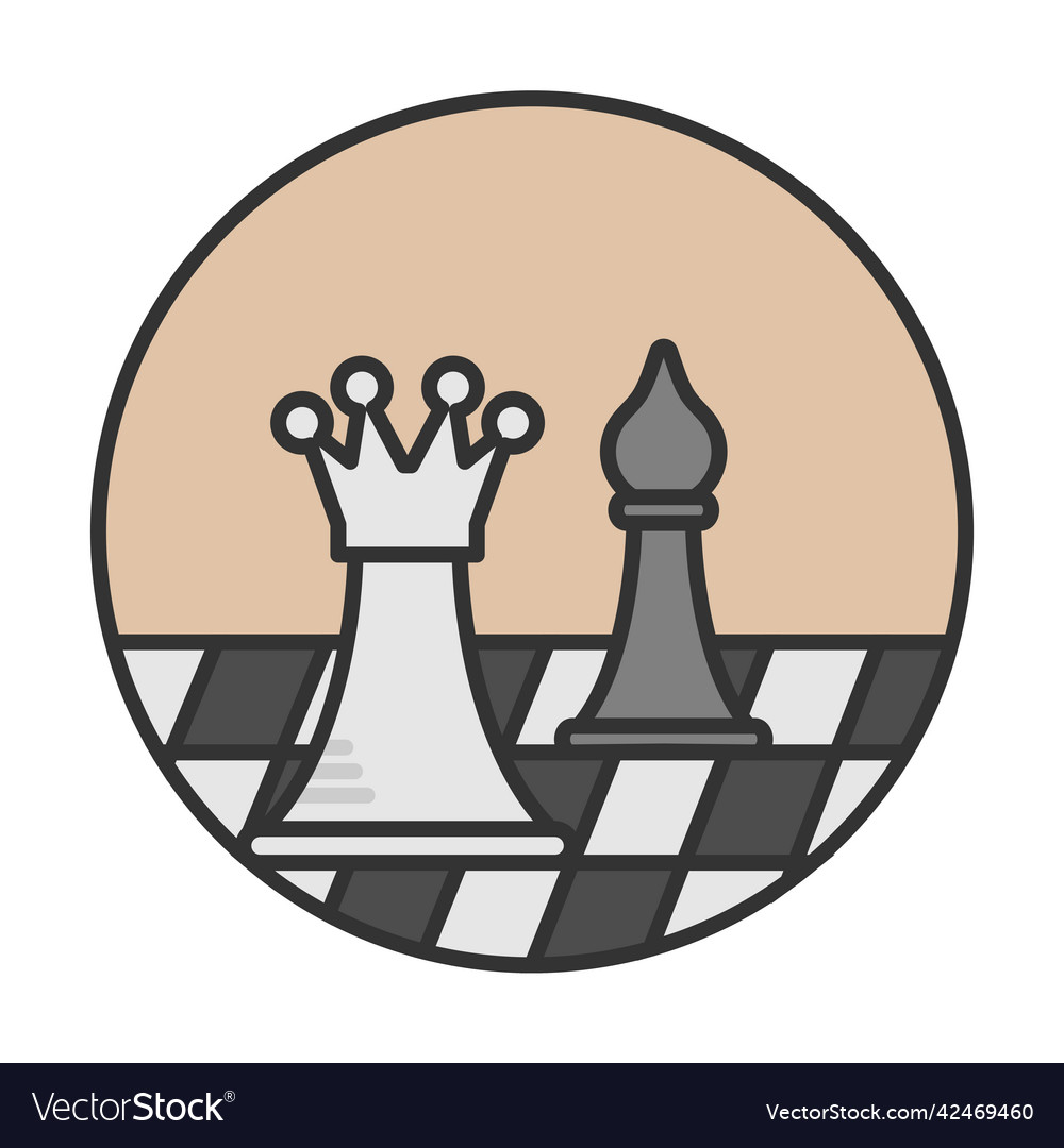 Chess board top view pieces Royalty Free Vector Image