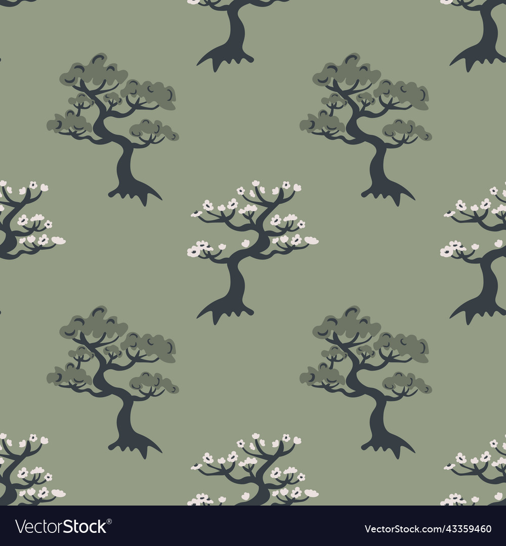 Decorative trees pattern