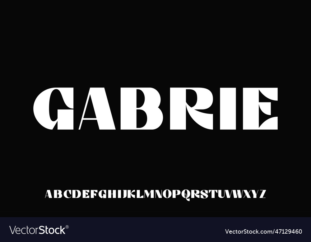 Display font design suitable for headline title vector image Display font design suitable for headline title