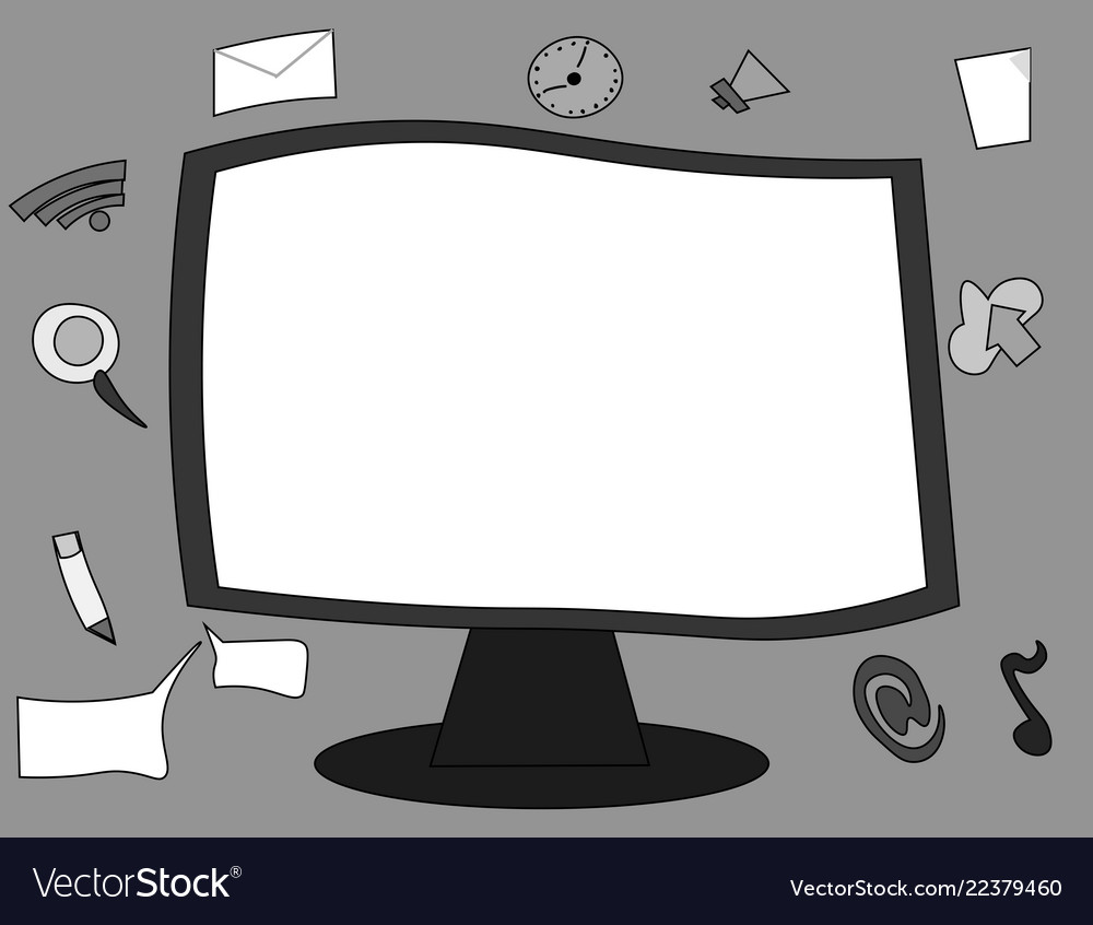 Flat design empty esp template vector image Flat design empty esp template