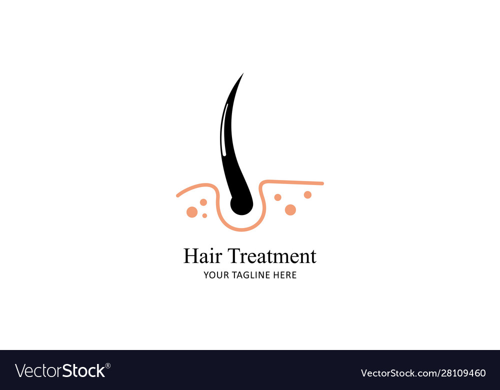 Haarbehandlung Logo Entfernung vector image Haarbehandlung Logo Entfernung