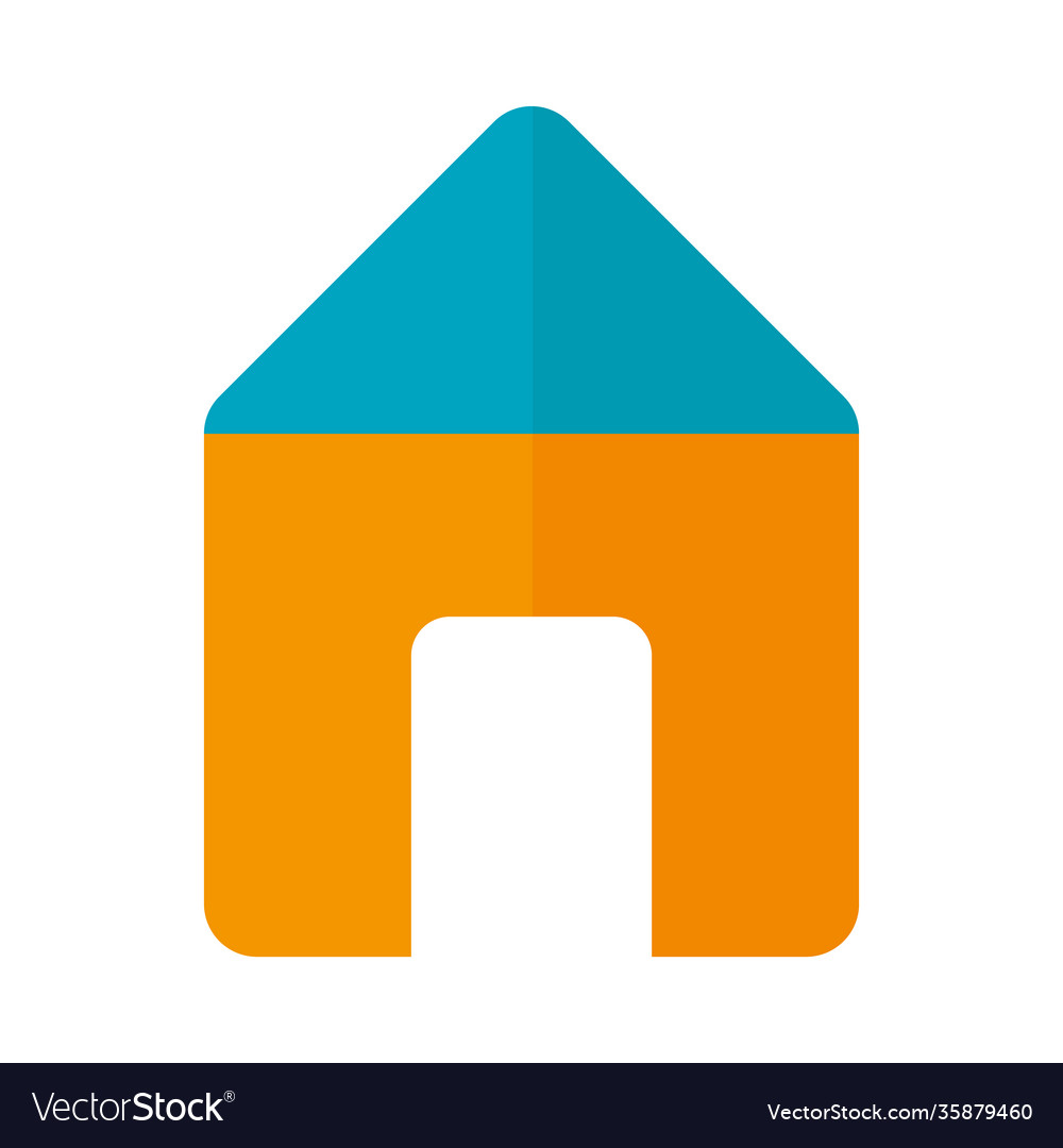 House icon image flat style Royalty Free Vector Image