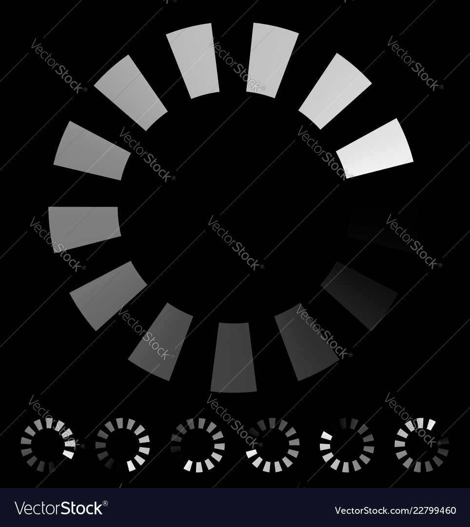 Round preloader buffer shape circular progress vector image Round preloader buffer shape circular progress