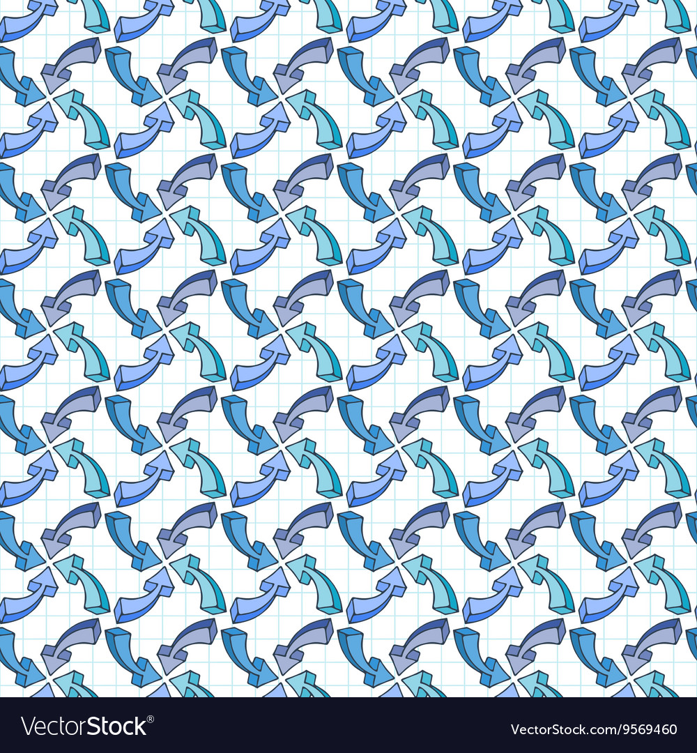 Seamless pattern of multi-colored volume