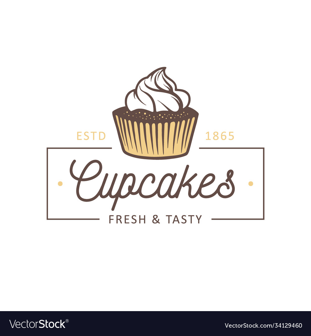 Vintage style bakery shop simple label badge Vector Image