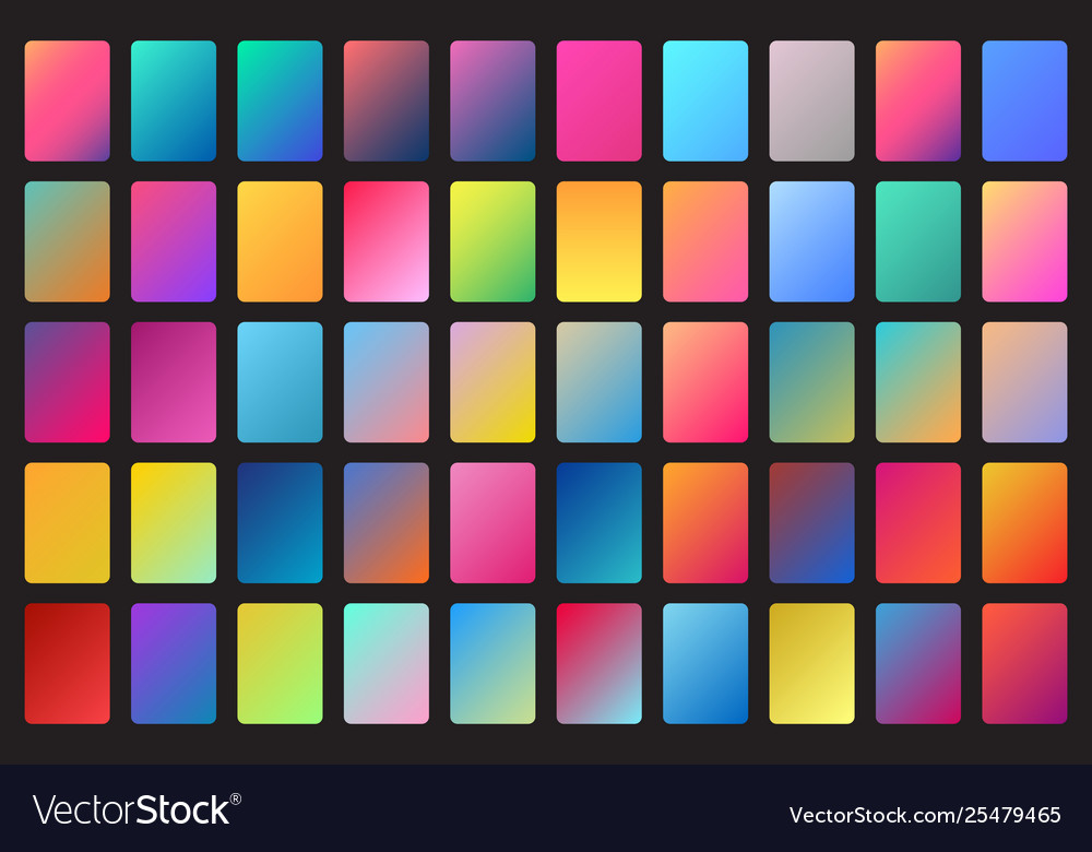 50 set colorful gradients backgrounds