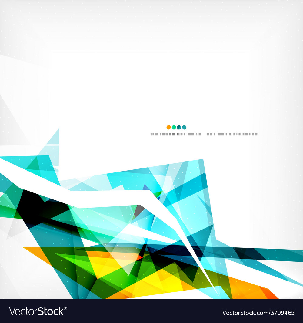 Angular geometric color shapes