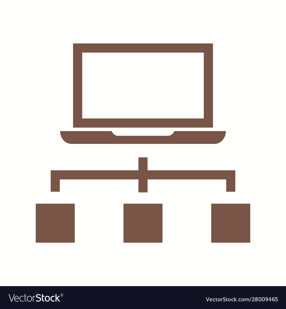 Beautiful database glyph icon Royalty Free Vector Image
