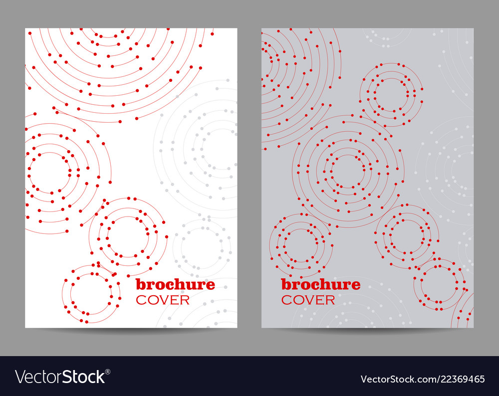 Brochure template layout design geometric pattern vector image Brochure template layout design geometric pattern