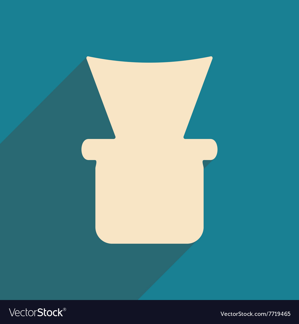 Flat with shadow icon and mobile application
