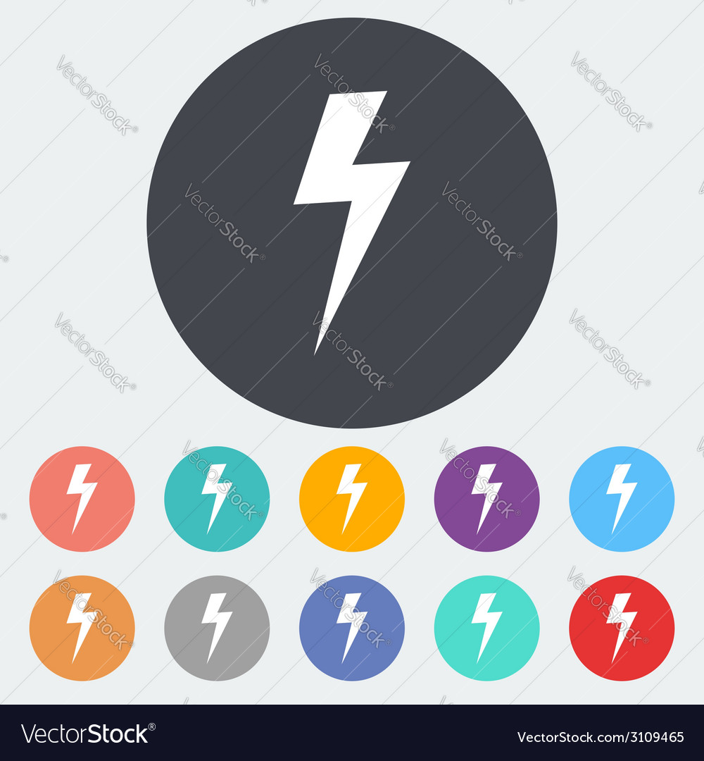 Lightning single icon