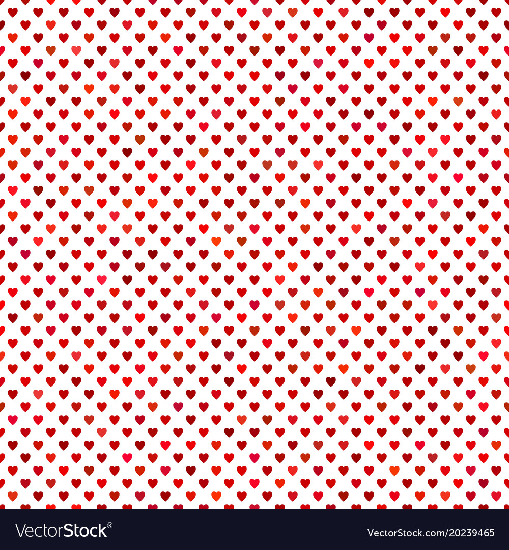 Seamless red heart background pattern