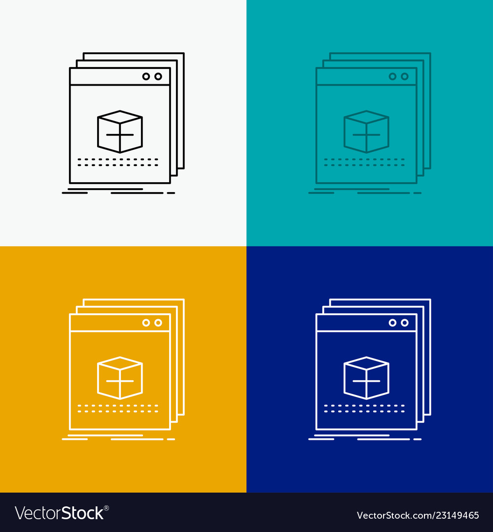 Software app application file program icon over vector image Software app application file program icon over