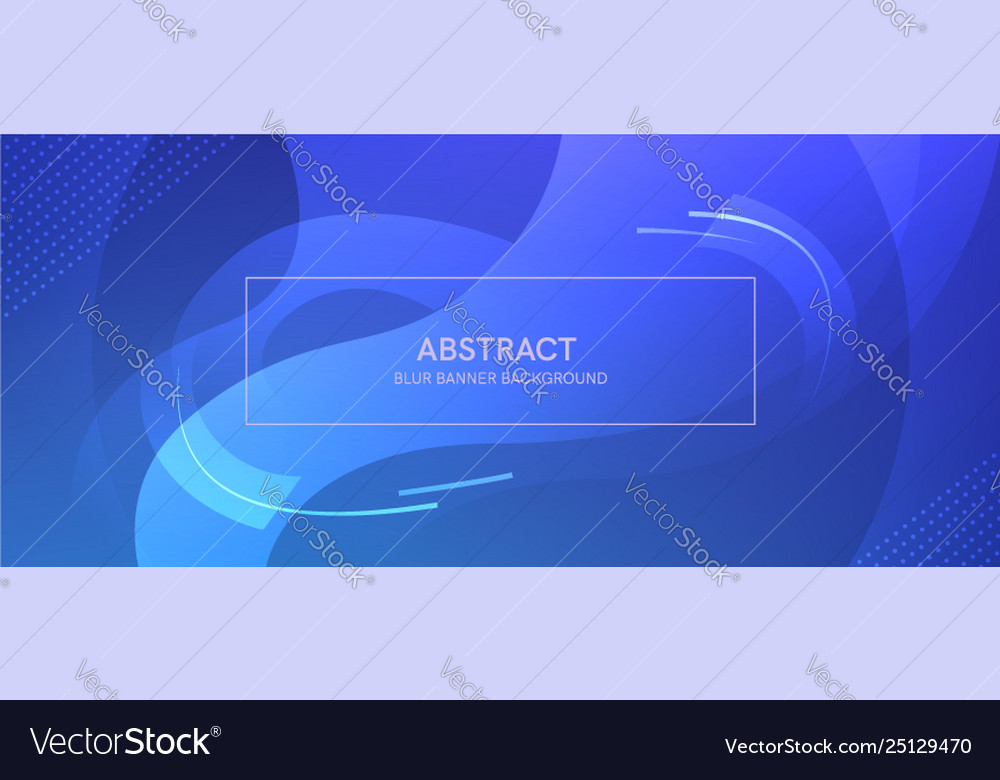 Abstract banner with a gradient shapes and blur vector image Abstract banner with a gradient shapes and blur