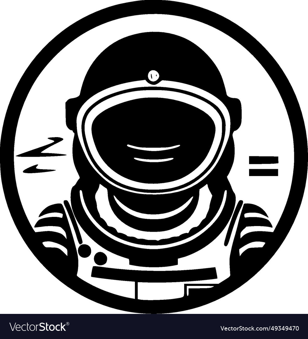 Astronaut - minimalist and simple silhouette