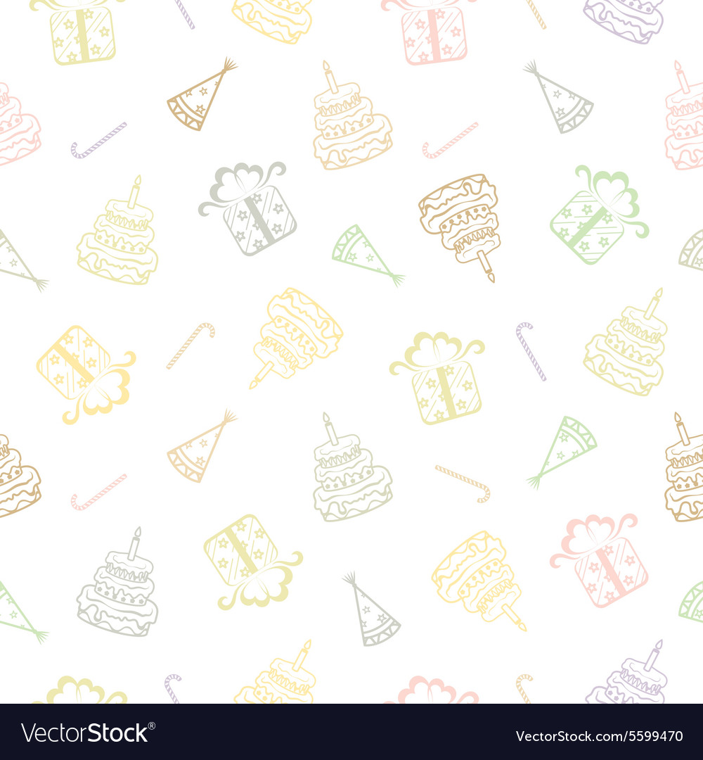 Birthday seamless background