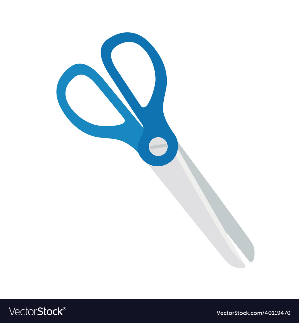 Blue scissors tool