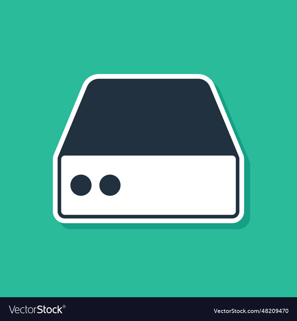 Blue server data web hosting icon isolated vector image Blue server data web hosting icon isolated