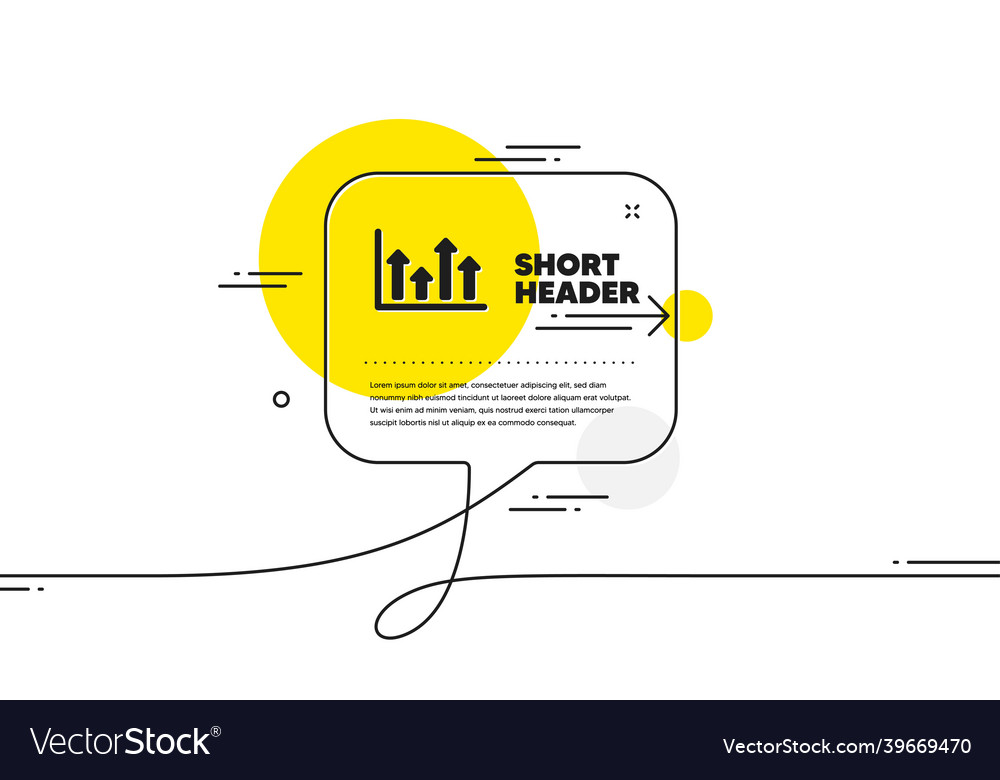 Growth chart icon upper arrows sign