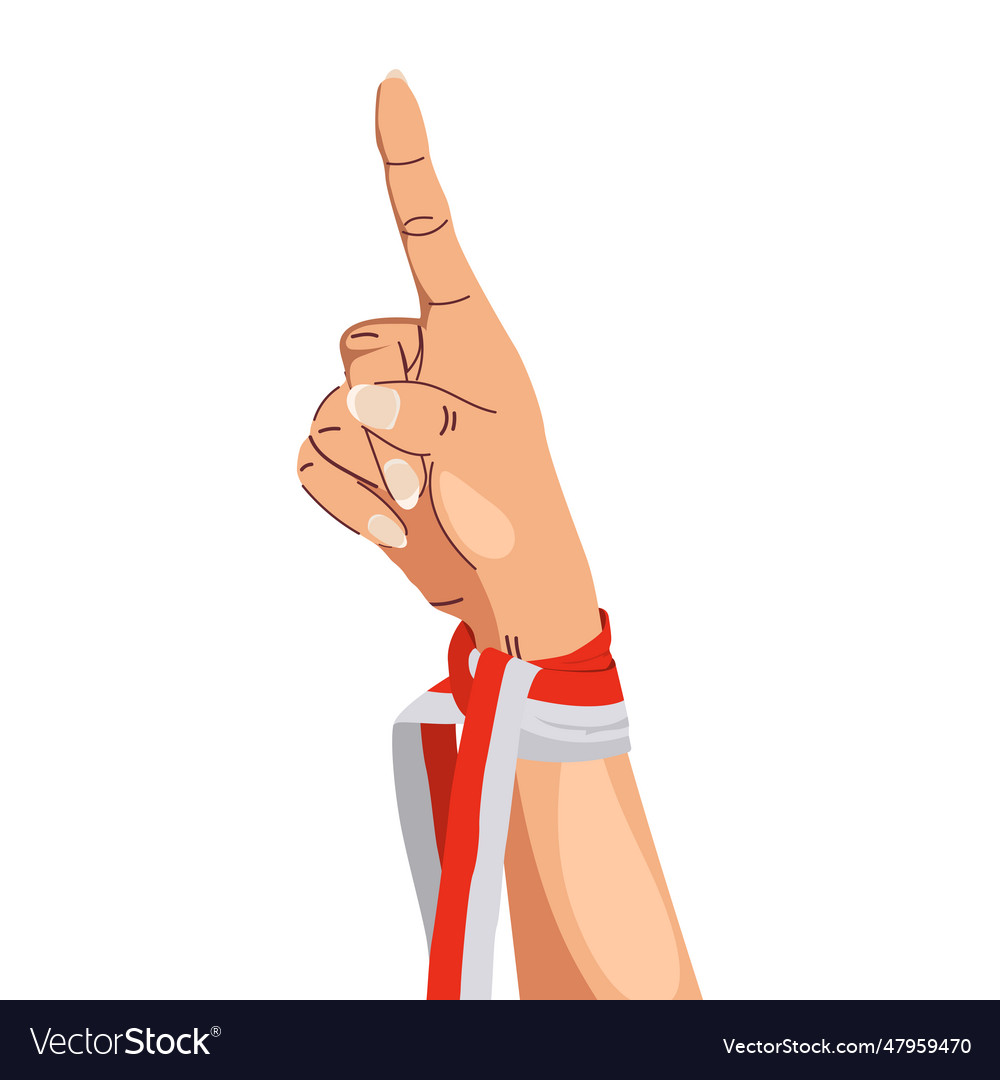 Hands gesturing pointing on something wearing