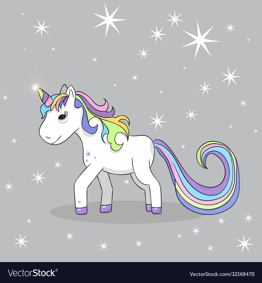 Isolated character unicorn