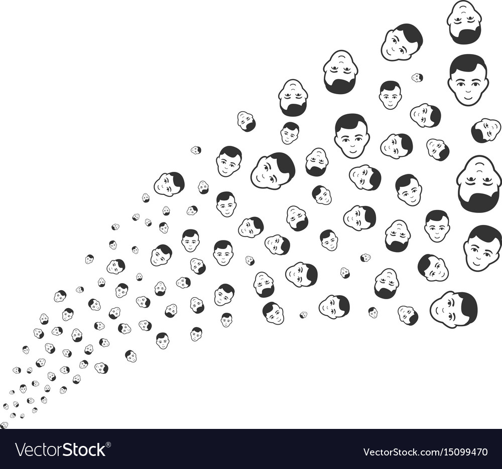 Man head source stream