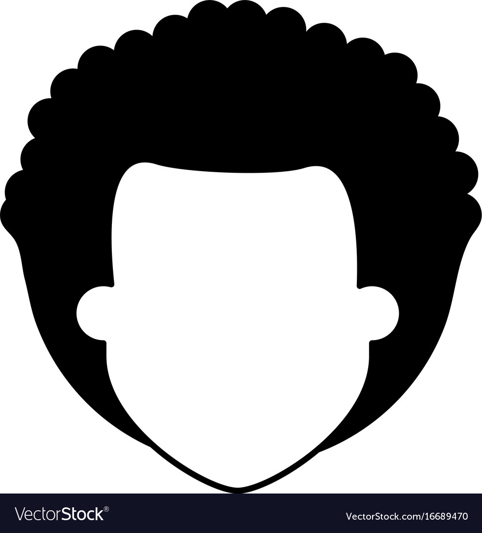 Man with afro avatar icon image