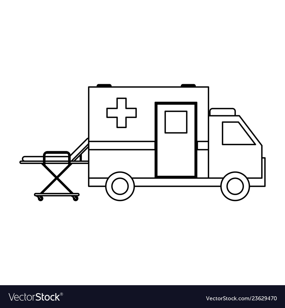 Medical and healthcare elements black white Vector Image