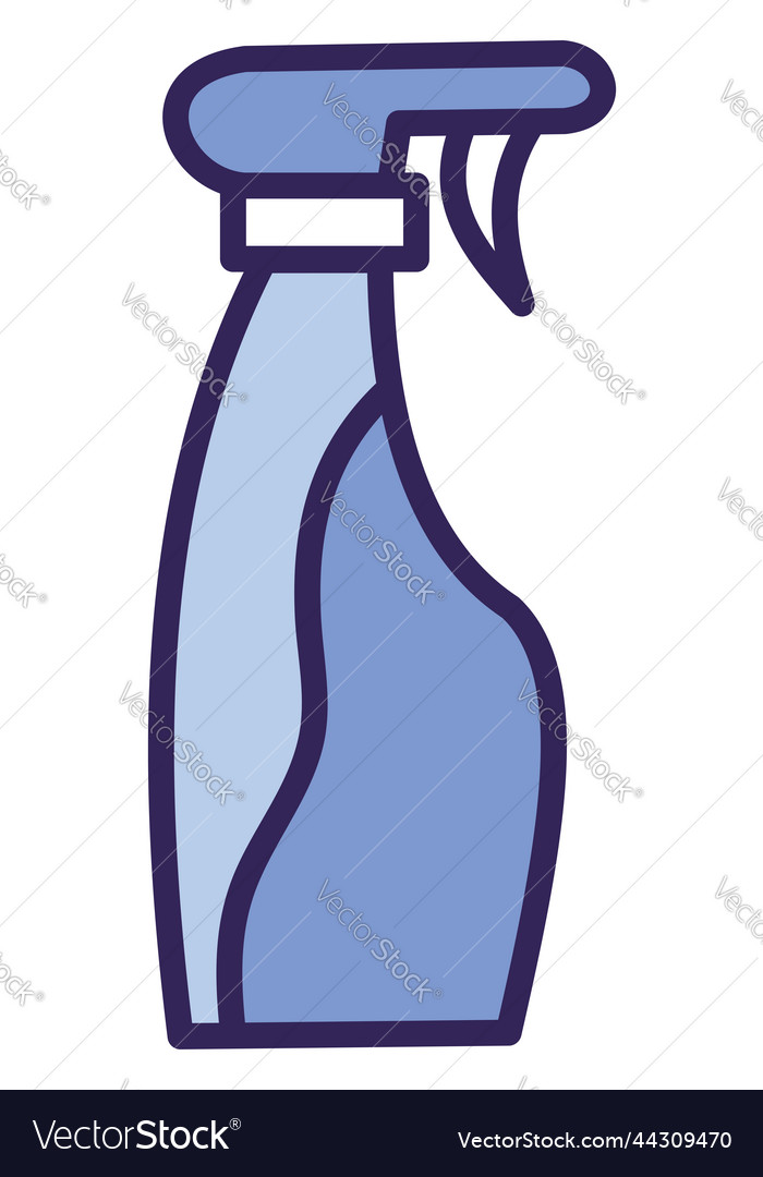 Purple spray on a white background