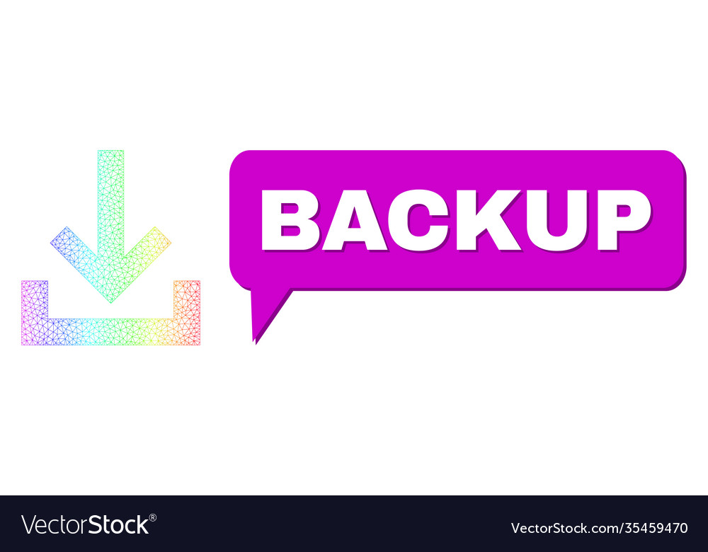 Spectrum Netzgradienten-Inbox-Symbol und Backup vector image Spectrum Netzgradienten-Inbox-Symbol und Backup