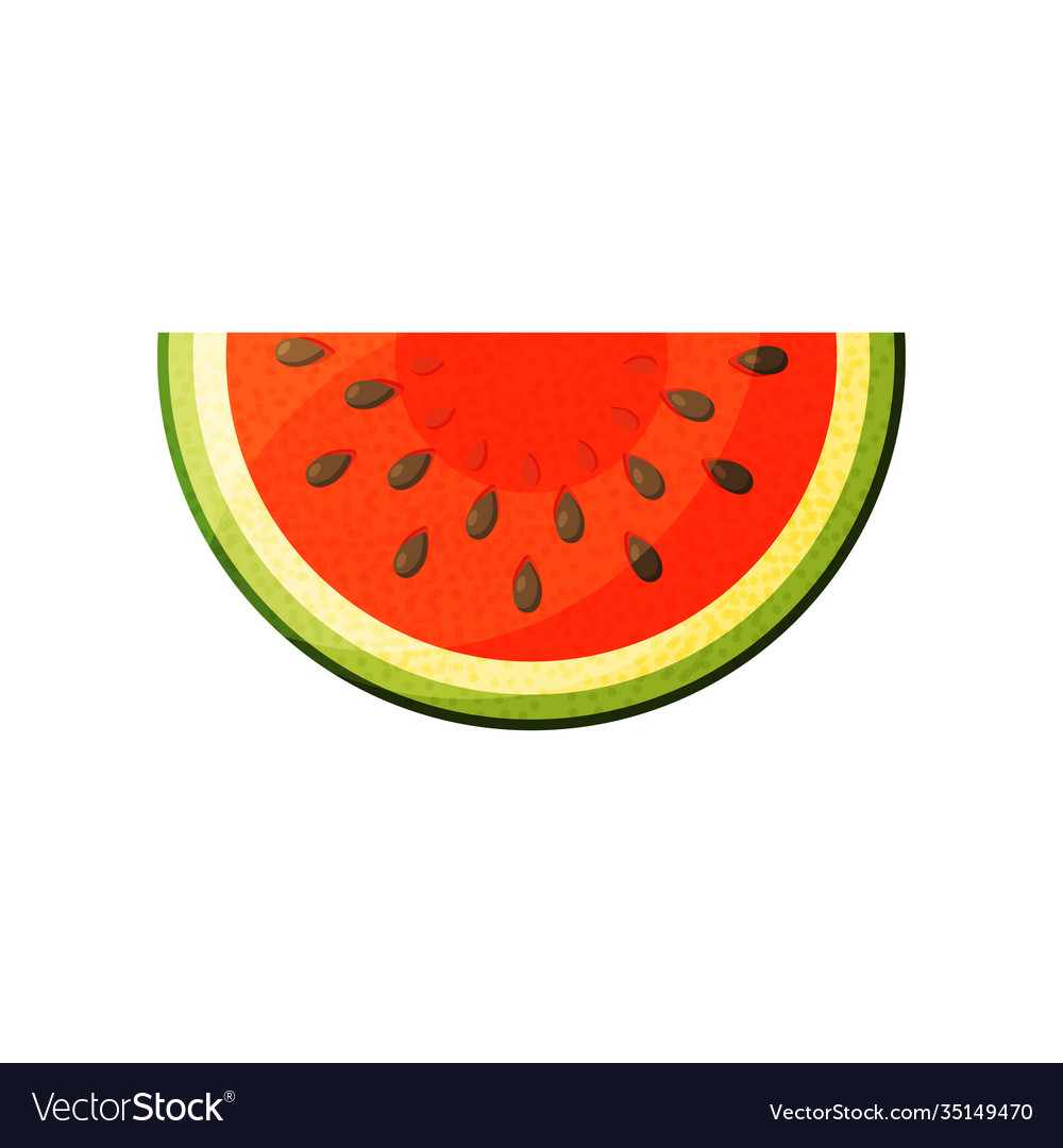 Watermelon icon in trendy flat style isolated