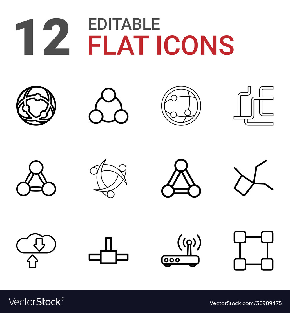 12 networking icons
