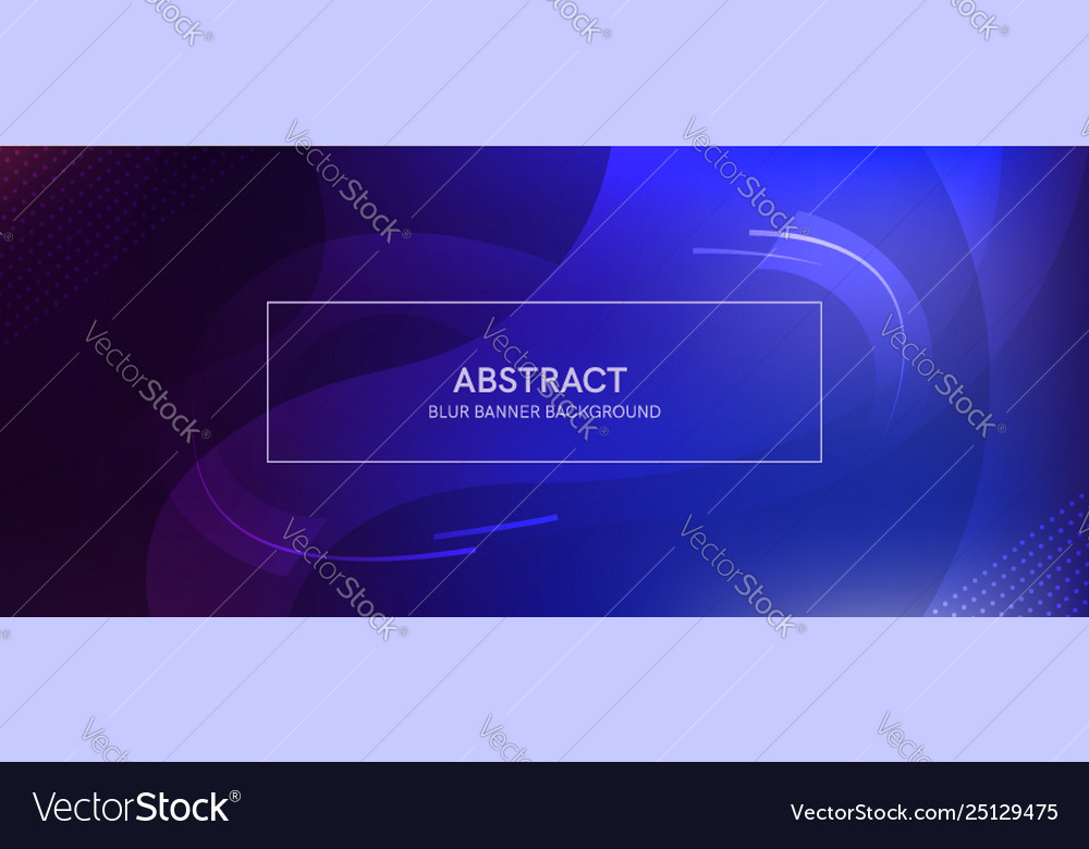 Abstract banner with a gradient shapes and blur vector image Abstract banner with a gradient shapes and blur