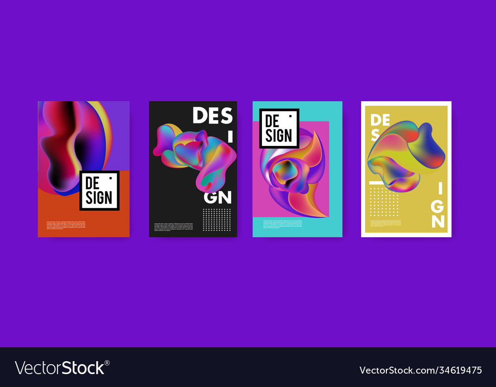 Abstract colorful liquid and fluid pattern Vector Image Abstract colorful liquid and fluid pattern